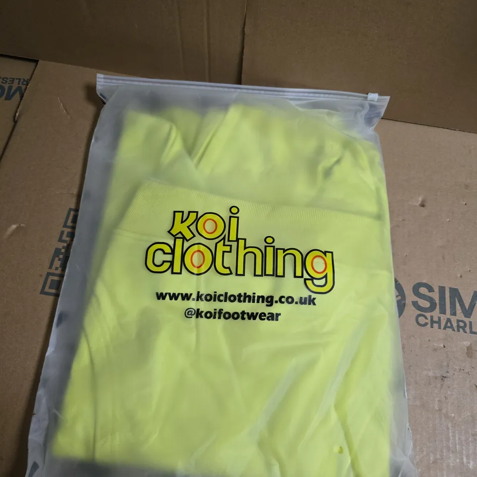 BOX OF APPROXIMATELY 10 KOI PICKLED SLIME OVERSIZED HOODIES - LARGE 