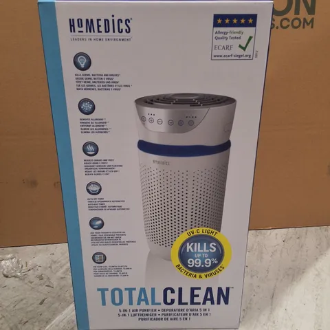 LOT OF 2 BOXED HOMEDICS TOTAL CLEAN AIR PURIFIERS