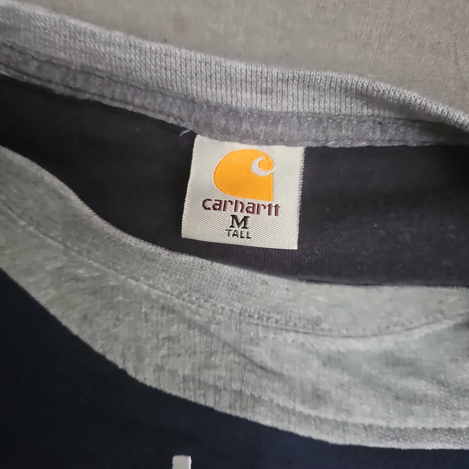 CARHARTT SWEATSHIRT – GREY WITH NAVY PANELS, M TALL