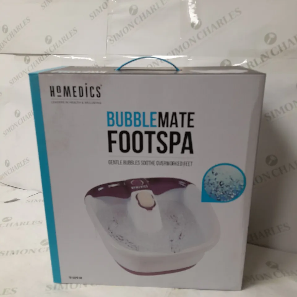 BOX OF 2 X HOMEDICS BUBBLE MATE FOOT SPA