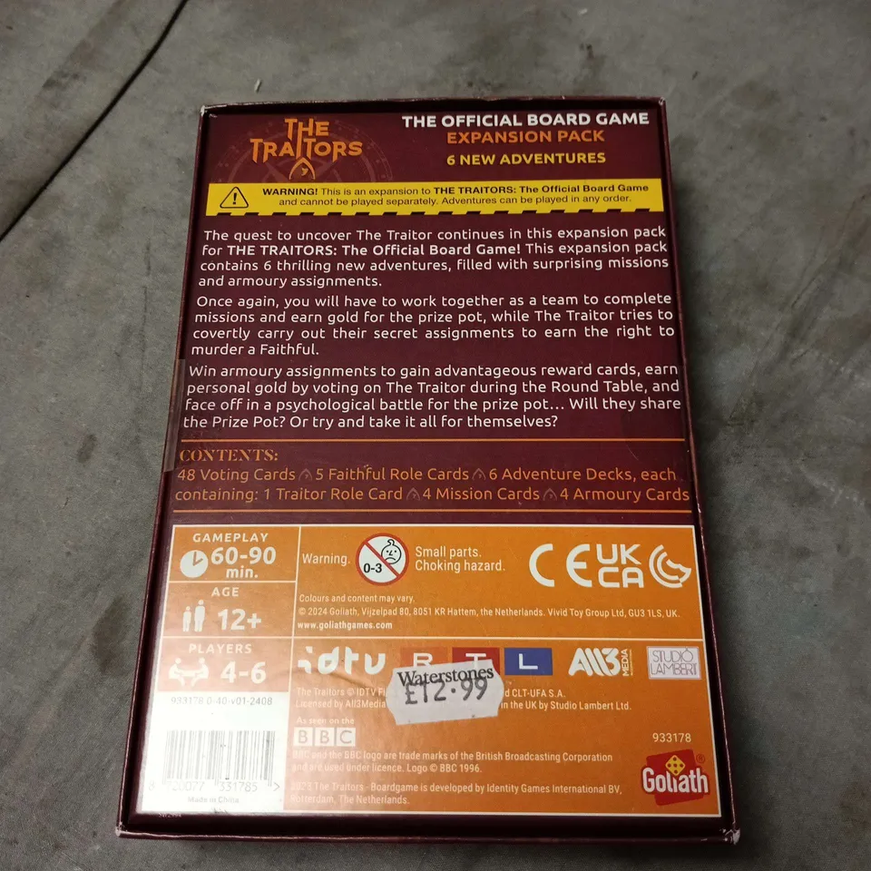 SEALED THE TRAITORS THE OFFICIAL BOARD GAME EXPANSION PACK