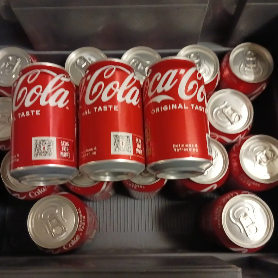 LOT OF 20 CANS OF COCA COLA