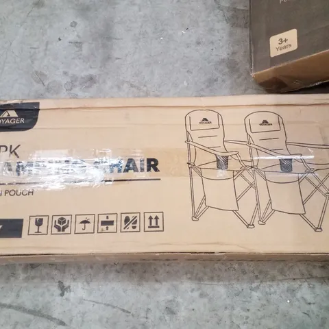 BOXED VOYAGER 2PK CAMPING CHAIR WITH POUCH - NAVY
