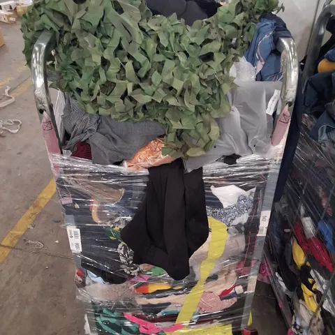 CAGE CONTAINING ASSORTED CLOTHING