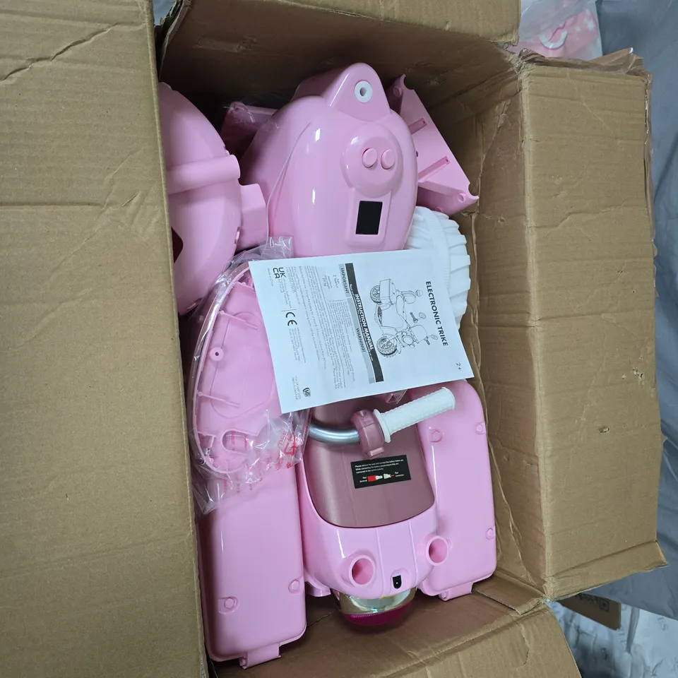 HTI ELECTRONIC TRIKE – PINK RIDE-ON TOY FOR 2+ (WITH INSTRUCTION MANUAL)