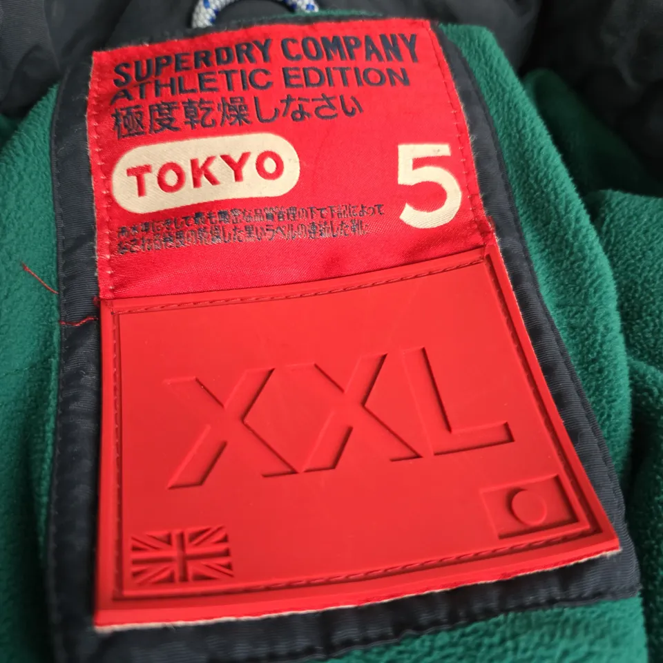 SUPERDRY ATHLETIC EDITION PUFFER JACKET – NAVY, XXL