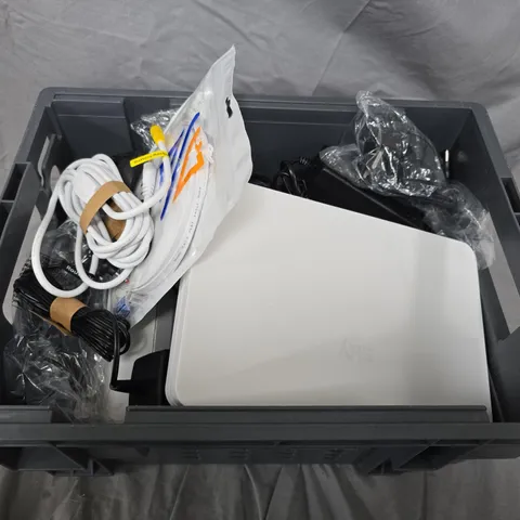 APPROXIMATELY 20 ASSORTED HOUSEHOLD ITEMS TO INCLUDE HIFI BOXES, ASSORTED CABLES AND REMOTE CONTROLS