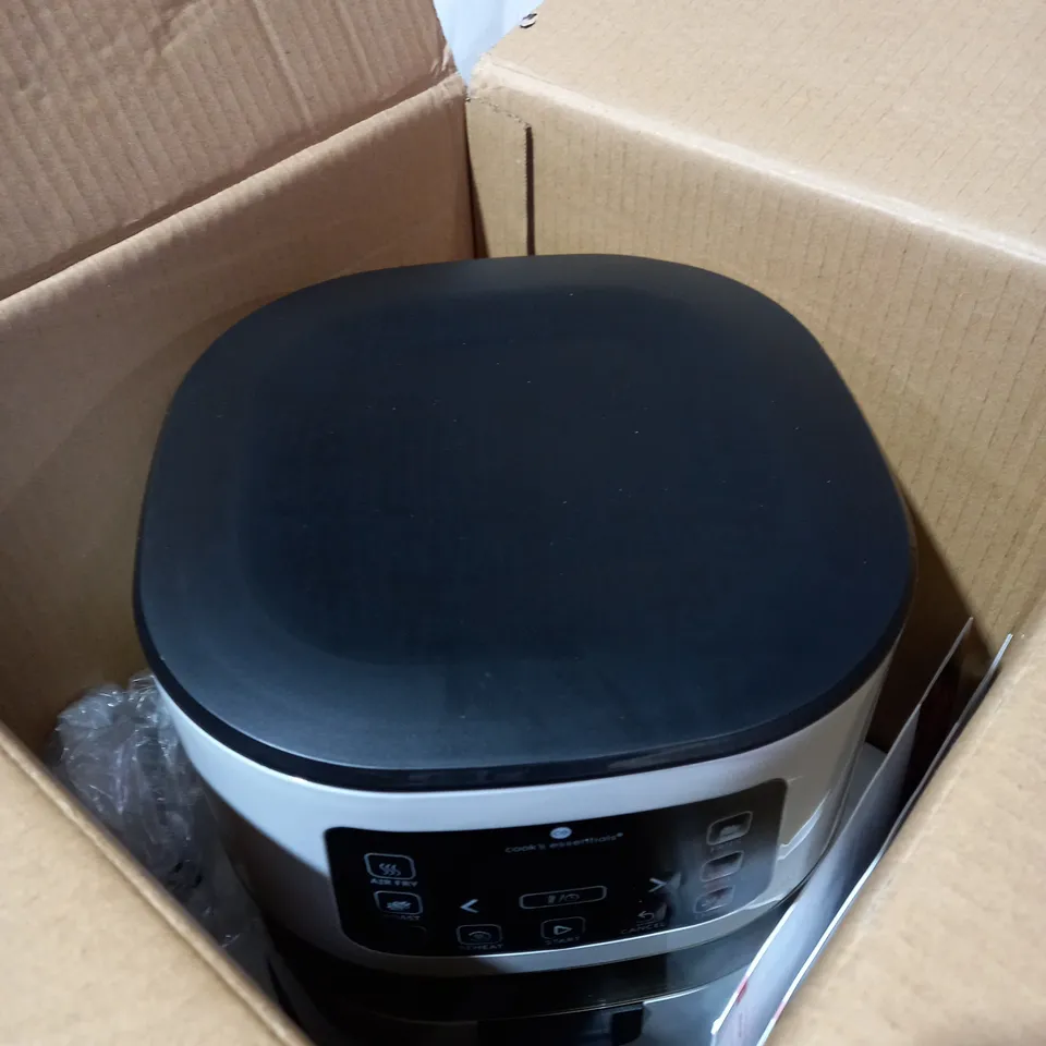 COOK'S ESSENTIALS 4.0L AIR FRYER WITH DIGITAL TOUCHSCREEN & VIEWING SCREEN - COOL GREY