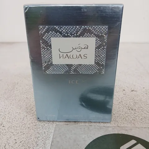 BOXED AND SEALED HAWAS ICE EAU DE PARFUM 100ML