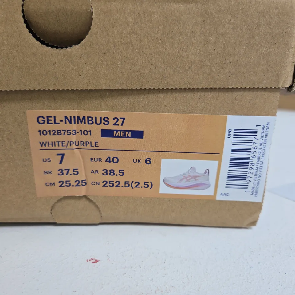 ASICS GEL NIMBUS 27 SIZE 6 