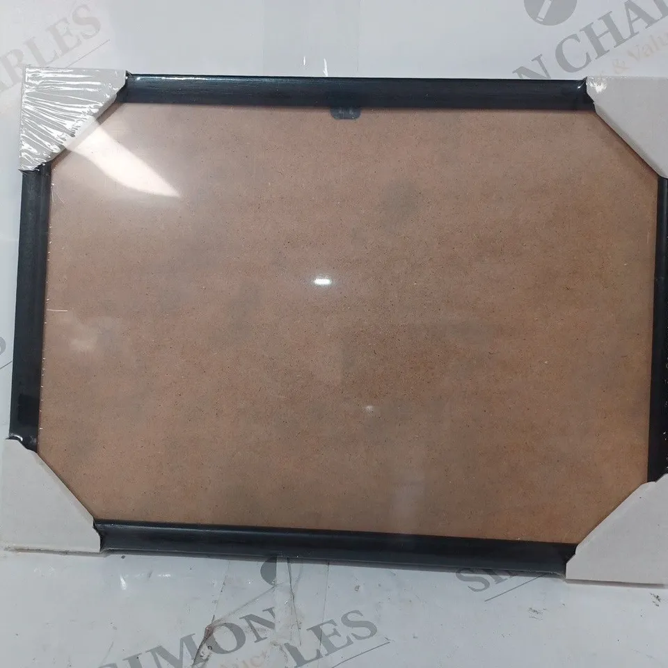 APPROXIMATELY 10 BRAND NEW BLACK FRAMED WALL MOUNTABLE PHOTO FRAMES