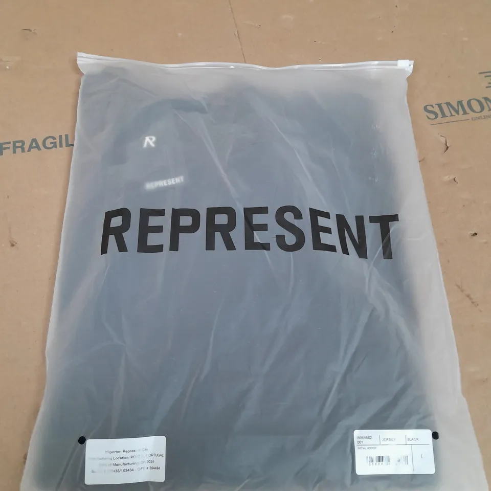 REPRESENT INITIAL HOODIE SIZE L