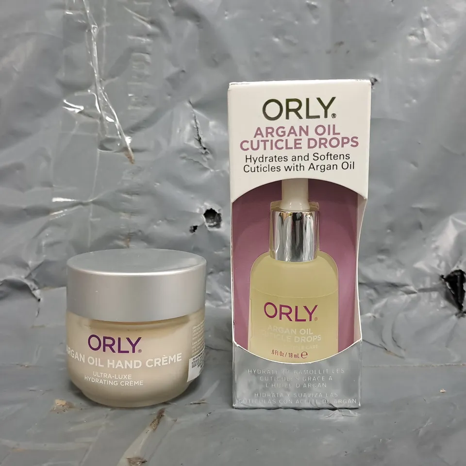 ORLY ARGAN OIL CUTICLE DROPS AND HAND CRÉME DUO