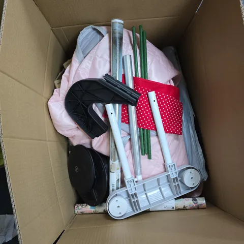 BOX OF APPROXIMATELY 15 ASSORTED ITEMS TO INCLUDE: 2 PACK M AND S FACE TOWELS