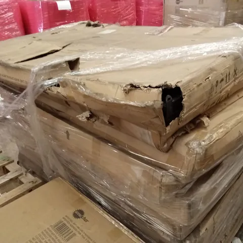 PALLET OF ASSORTED INCOMPLETE RATTAN OUTDOOR FURNITURE SETS, PARTS ONLY