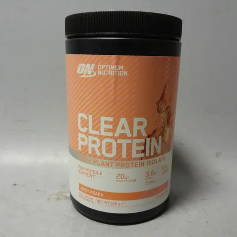 SEALED ON OPTIMUM NUTRITION CLEAR PROTEIN JUICY PEACH - 280G 