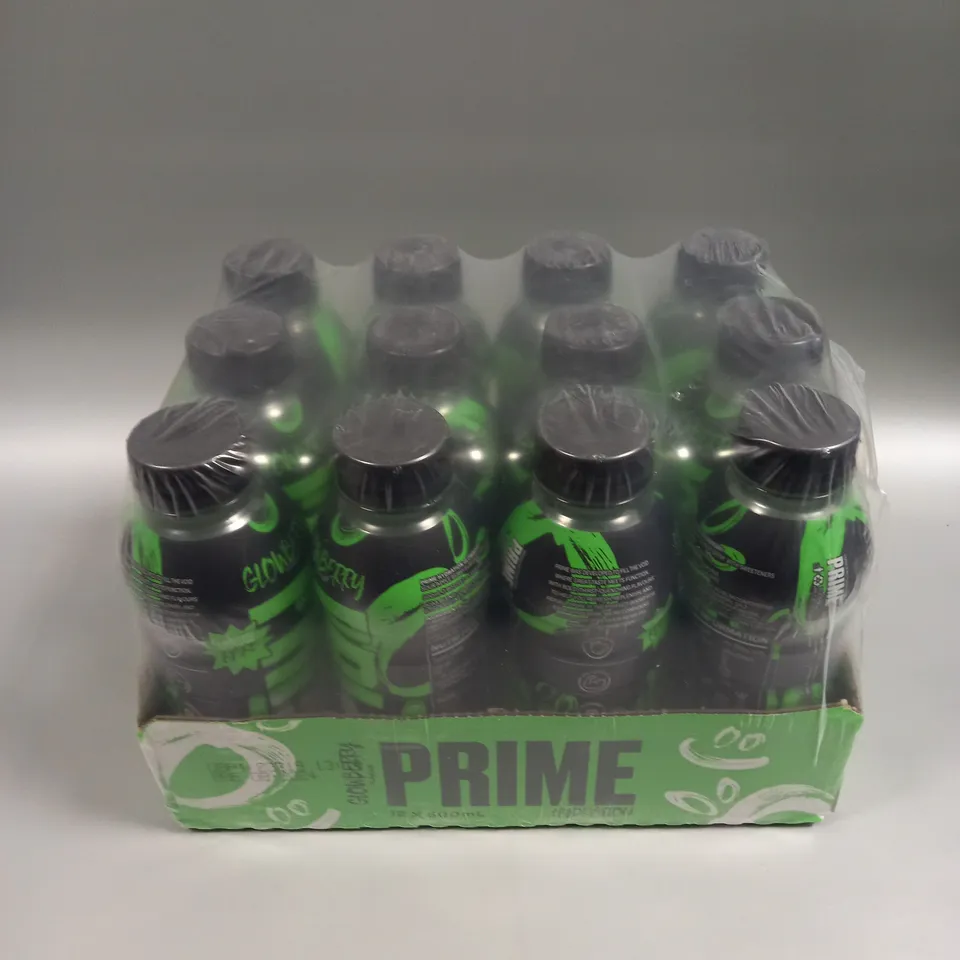 12 X SEALED PRIME HYDRATION ENERGY DRINKS - GLOWBERRY 