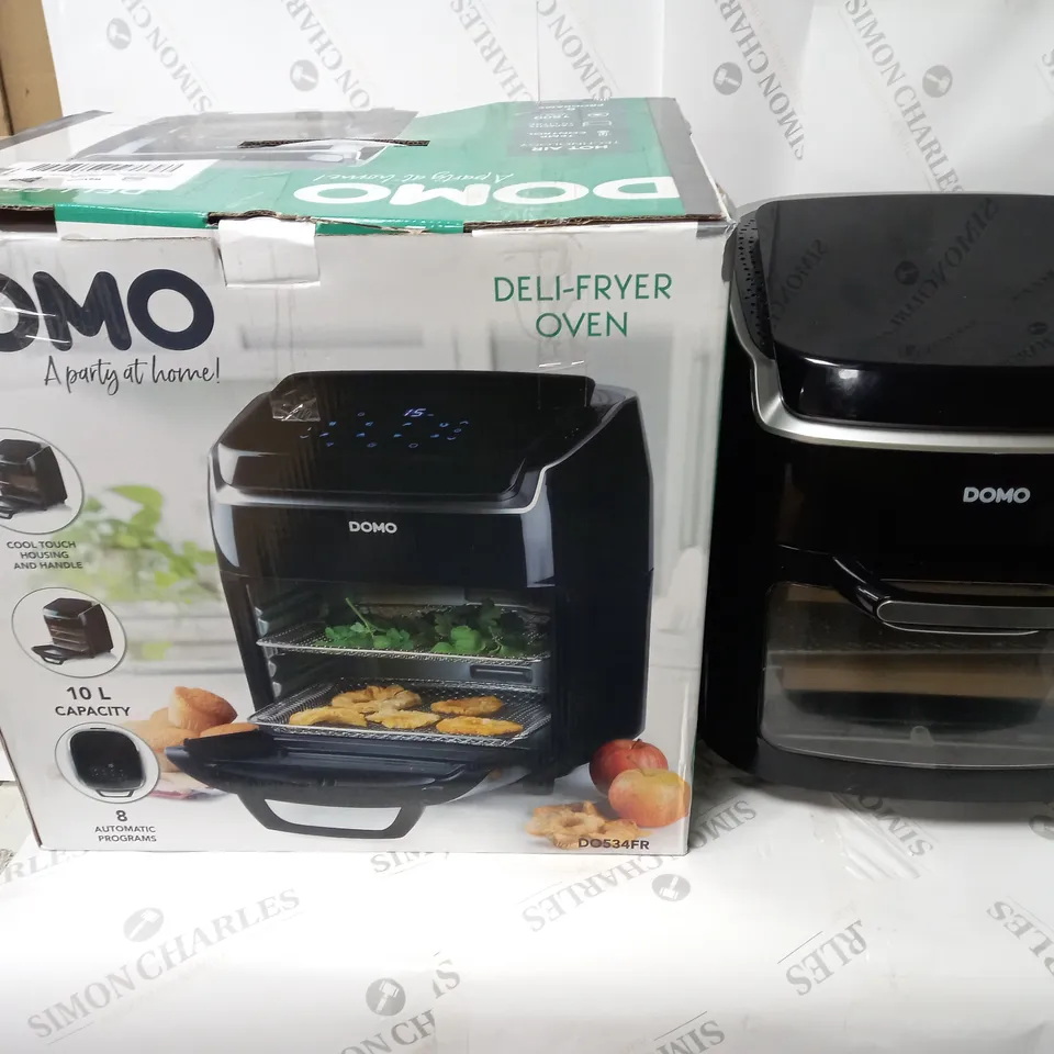 BOXED DOMO DELI AIR FRYER MULTIFUNCTIONAL OVEN