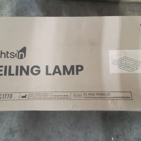 BOXED LIGHTS IN CEILING LAMP
