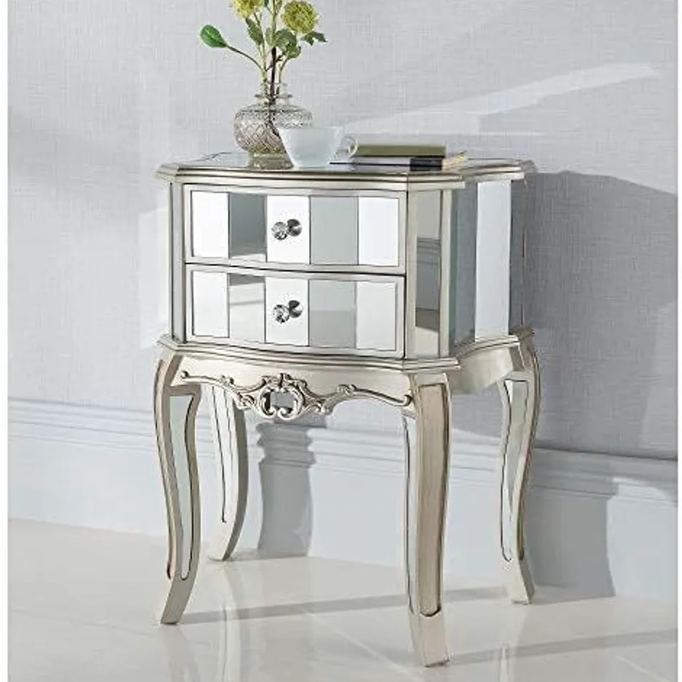 BRAND NEW HOMESDIRECT365 52CM W MANUFACTURED WOOD BEDSIDE TABLE