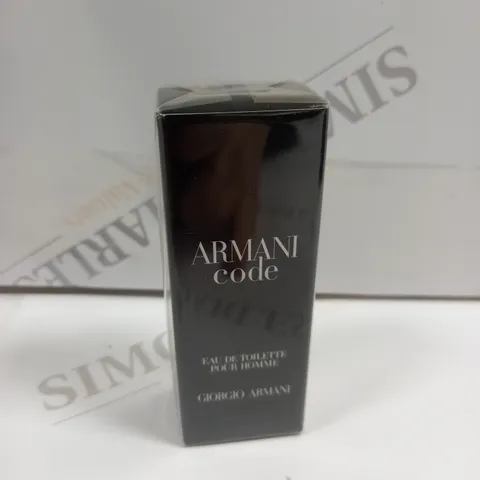 BOXED AND SEALED ARMANI CODE EAU DE TOILETTE GIORGIO ARMANI 15ML