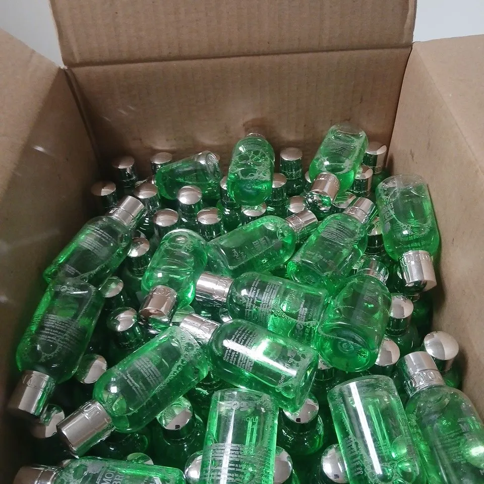 BOX OF APPROXIMATELY 100 X MOLTEN BROWN FRESHMINT MOUTHWASH - 50ML 