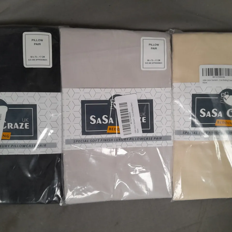 BOX OF APPROXIMATELY 15 ASSORTED SASA CRAZE BEDDING ITEMS IN VARIOUS STYLES AND COLOURS