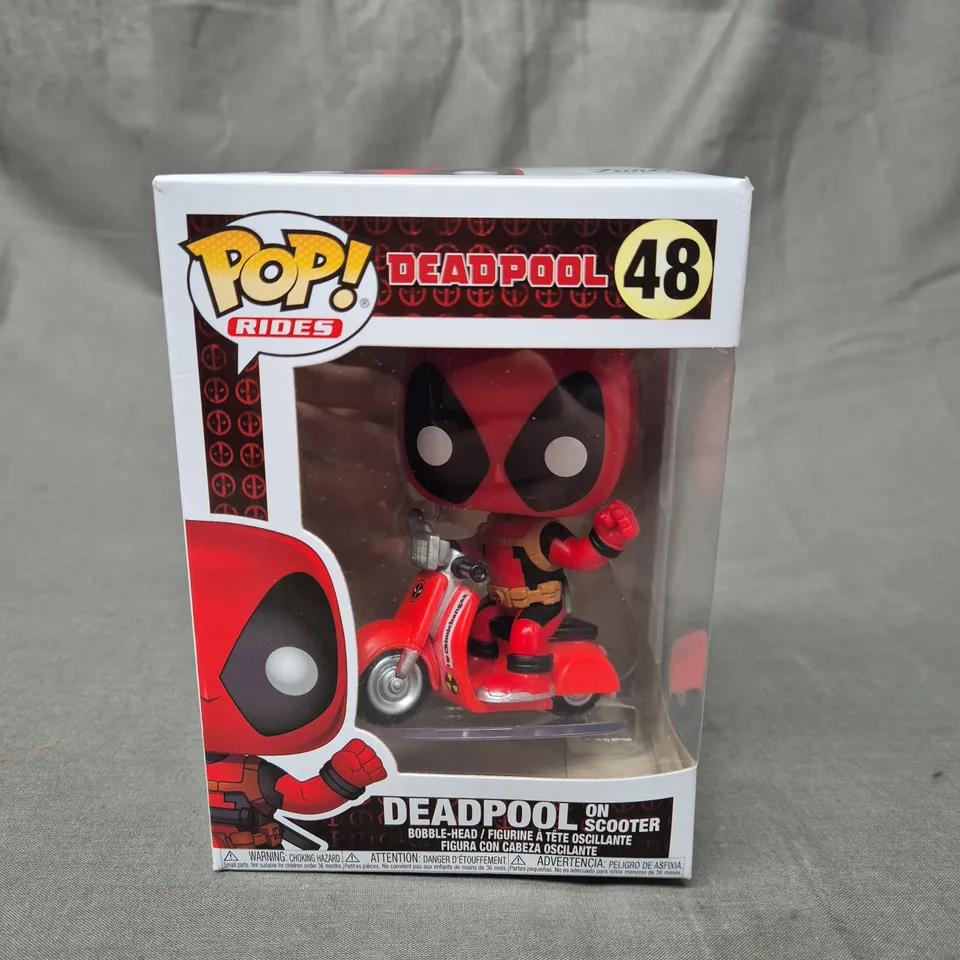 POP! RIDES - DEADPOOL ON SCOOTER BOBBLE HEAD - 48