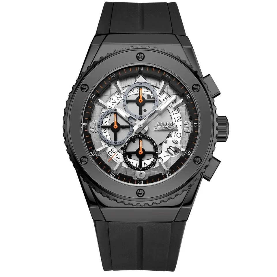 VICKERS ARMSTRONGS LIMITED EDITION HAND ASSEMBLED BLACK NAVITIMER WATCH