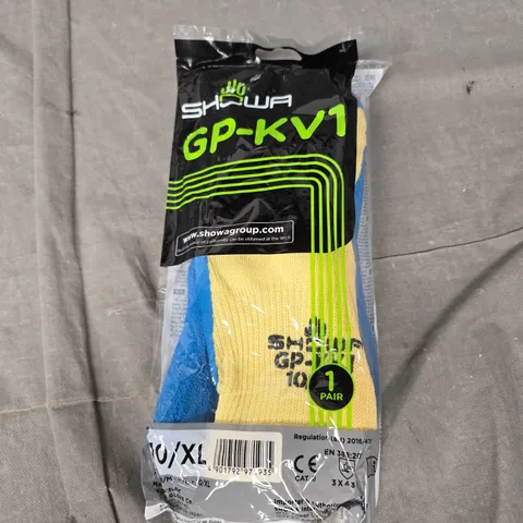 10 X PAIRS OF SHOWA GP-KV1 SAFETY GLOVES - XL