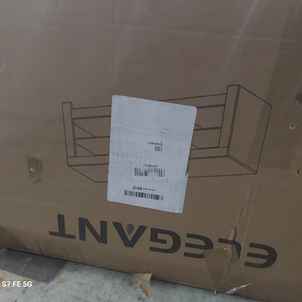 BOXED ELEGANT TV STAND BLACK