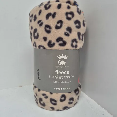 COTTON KING FLEECE BLANKET THROW (100X150CM)