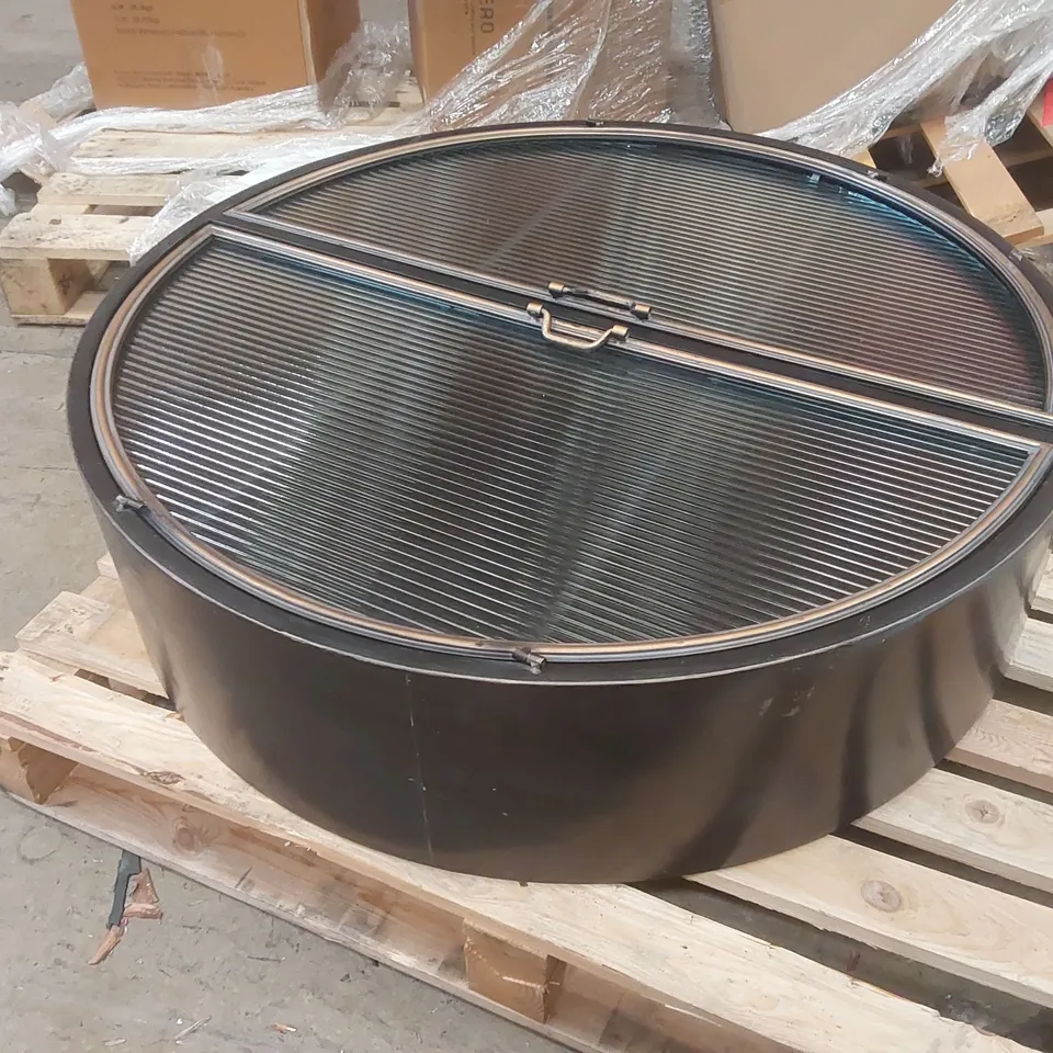 DESIGNER ROUND METAL WALL CABINET WITH GLASS DOORS