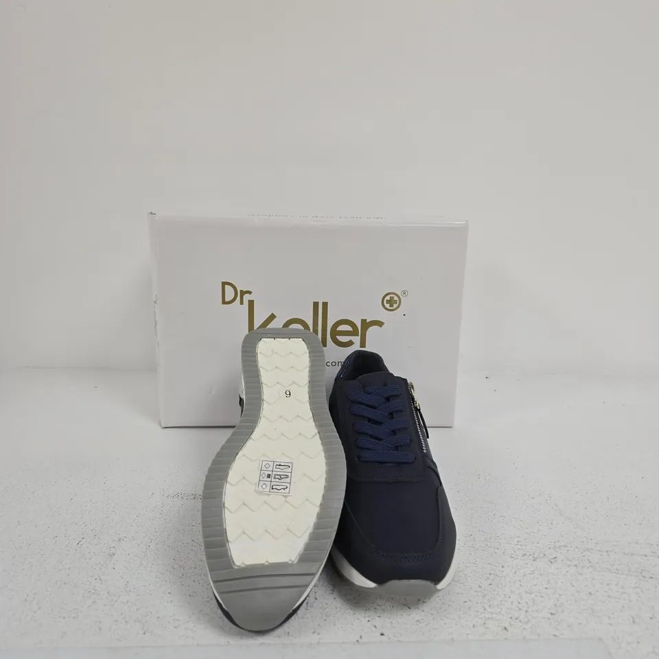 DR KELLER NAVY TRAINERS SIZE UK 6