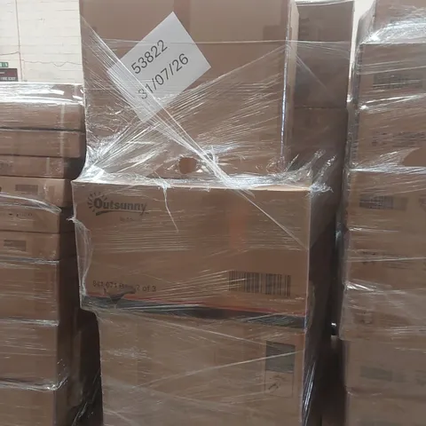 PALLET CONTAINING A VERY LARGE QUANTITY OF ASSORTED DESIGNER FURNITURE PARTS INCLUDING: GARDEN FURNITURE PARTS ECT