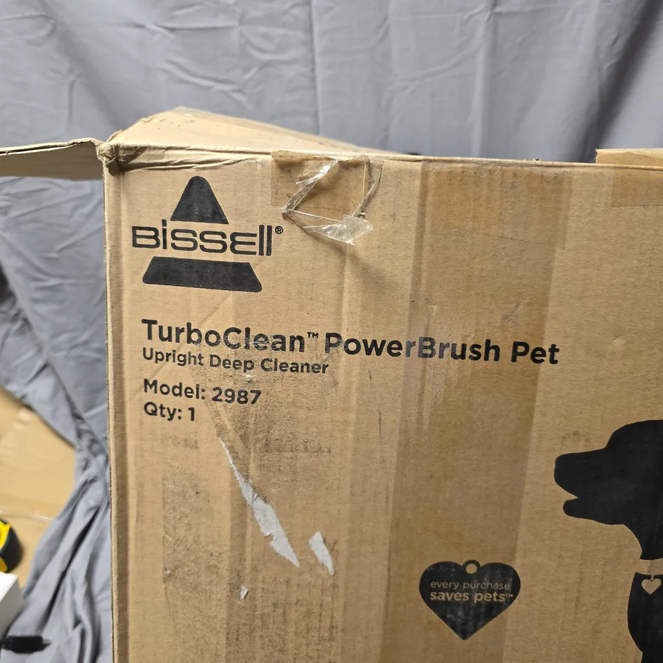 BISSELL TURBOCLEAN POWERBRUSH PET UPRIGHT DEEP CLEANER – MODEL 2987