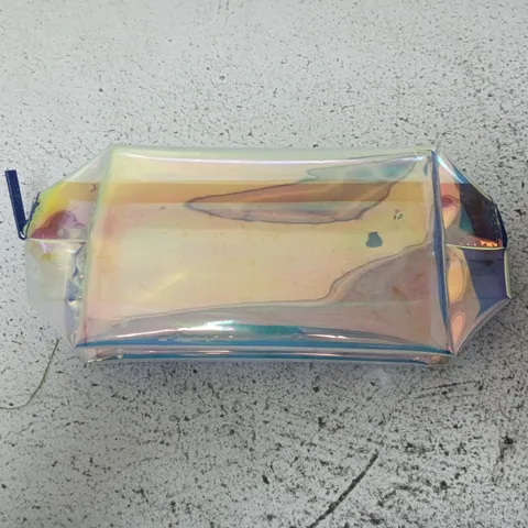 APPROXIMATELY 96 TRANSPARENT IRIDESCENT HOLOGRAPHIC COSMETIC POUCH BAGS