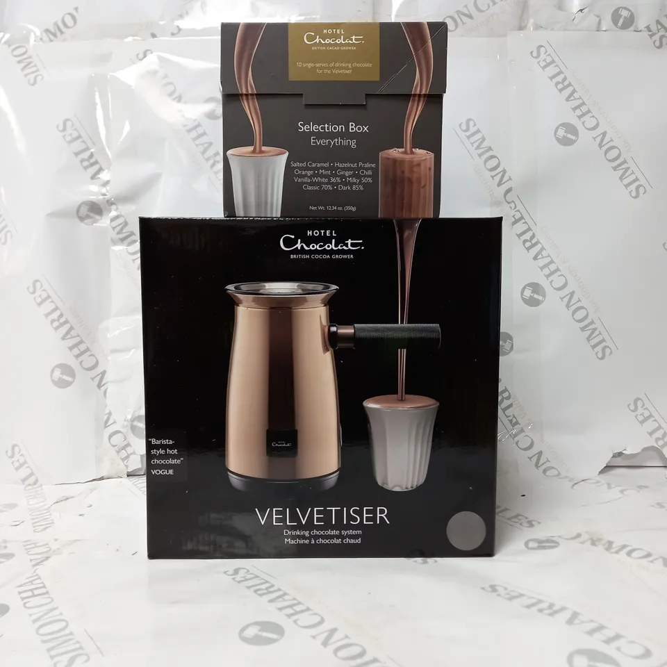HOTEL CHOCOLAT FELVETISER DRINKING CHOCOLATE MACHINE BLACK RRP £124.99