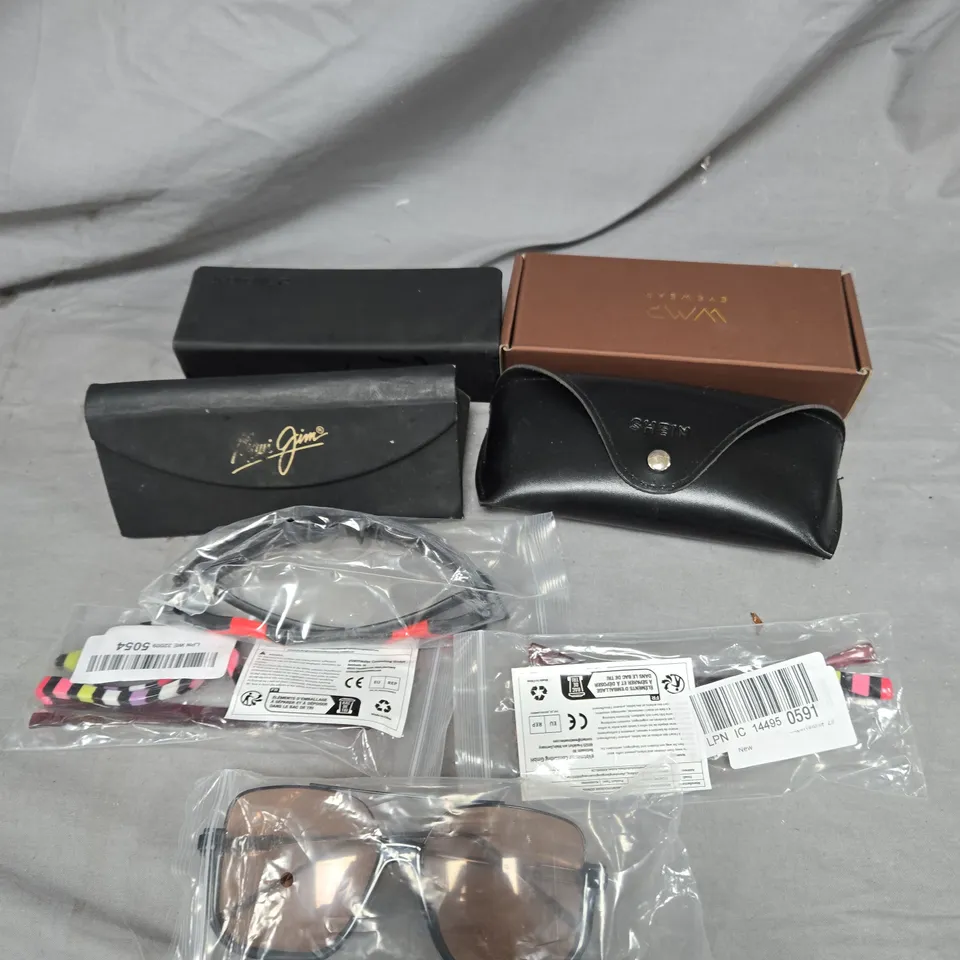 LOT OF APPROXIMATELY 8 PAIRS OF SUNGLASSES AND READING GLASSES