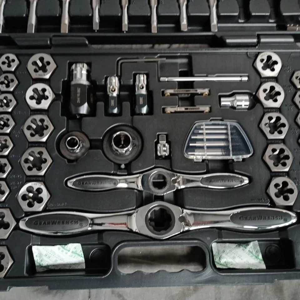BOXED GEARWRENCH TAP & DIE COMB RAT SET
