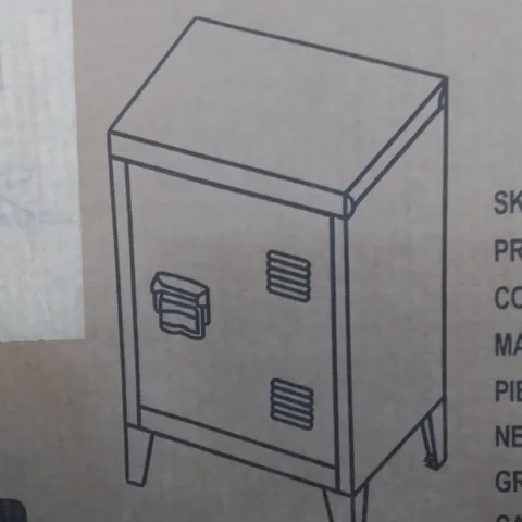 BOXED AT61 BLACK METAL LOCKER