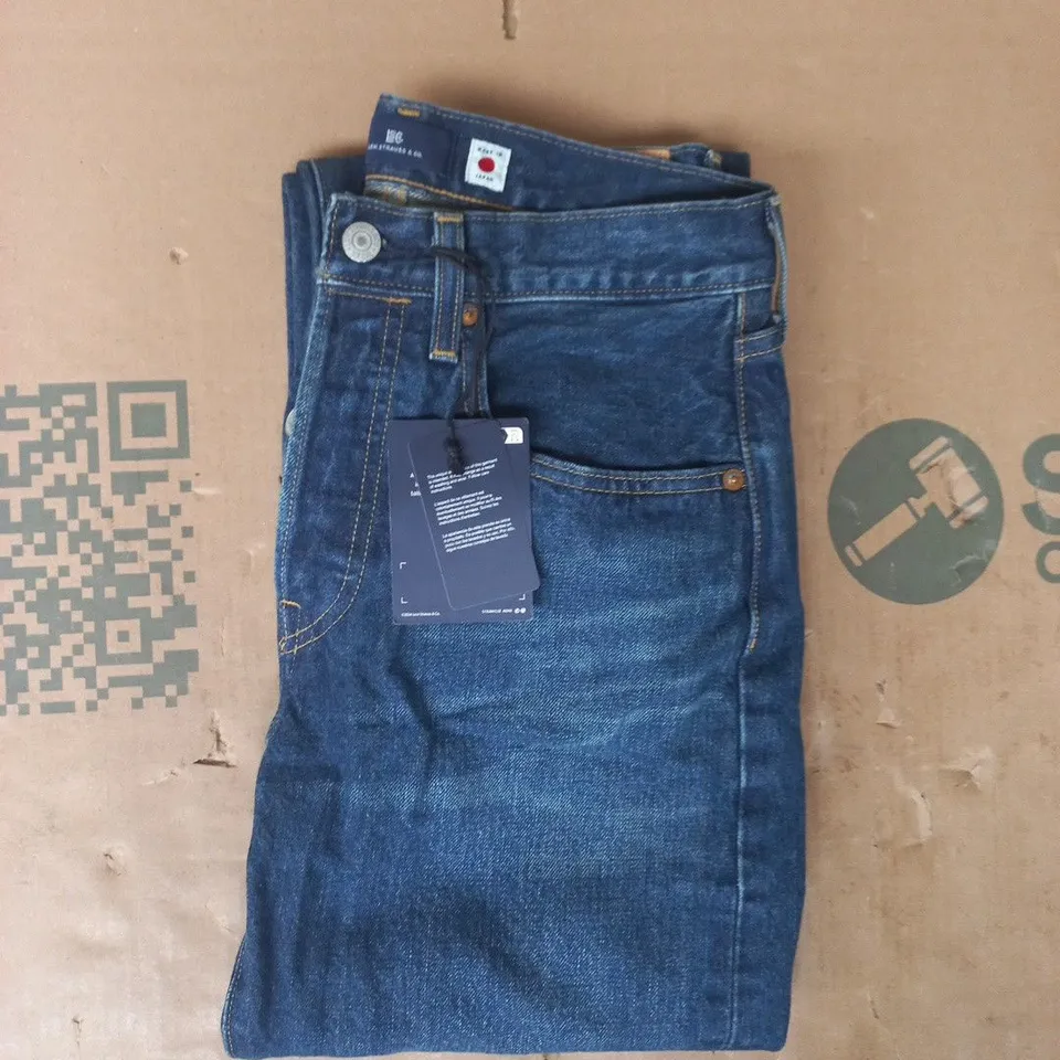 LEVIS 1970'S 501 MID RISE STRAIGHT LEG JEANS IN BLUE SIZE 27/30