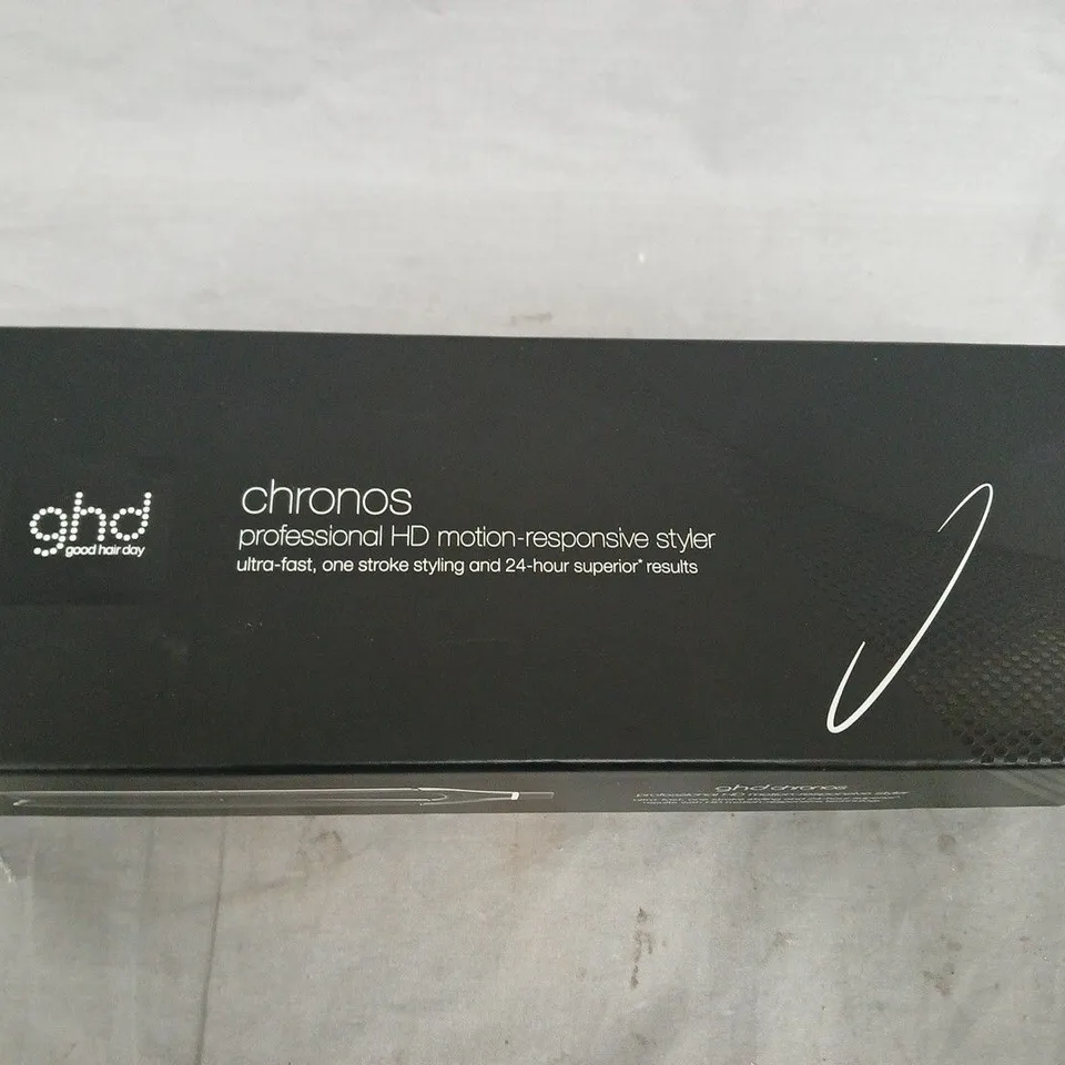 BOXED GHD CHRONOS PROFESSIONAL HD MOTION RESPONSIVE STYLER