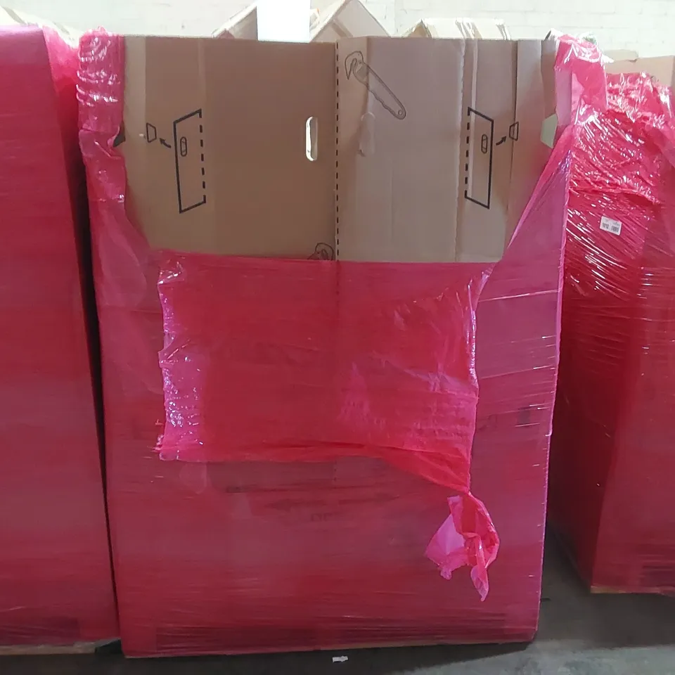 PALLET OF ASSORTED ITEMS INCLUDING: ALUMINIUM ALLOY MANHOLE COVER, TOILET SAFETY FRAME, GYMNASTICS MAT, YOGA MAT, RETRACTABLE SAFETY GATE ECT
