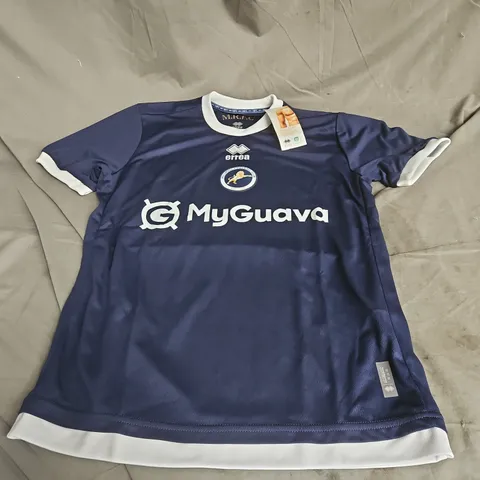 ERREA MILLWALL FC SHIRT IN NAVY/WHITE SIZE M