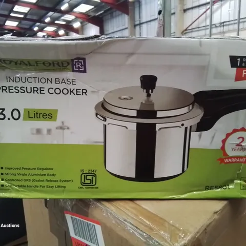 ROYALFORD INDUCTION BASE 3L PRESSURE COOKER