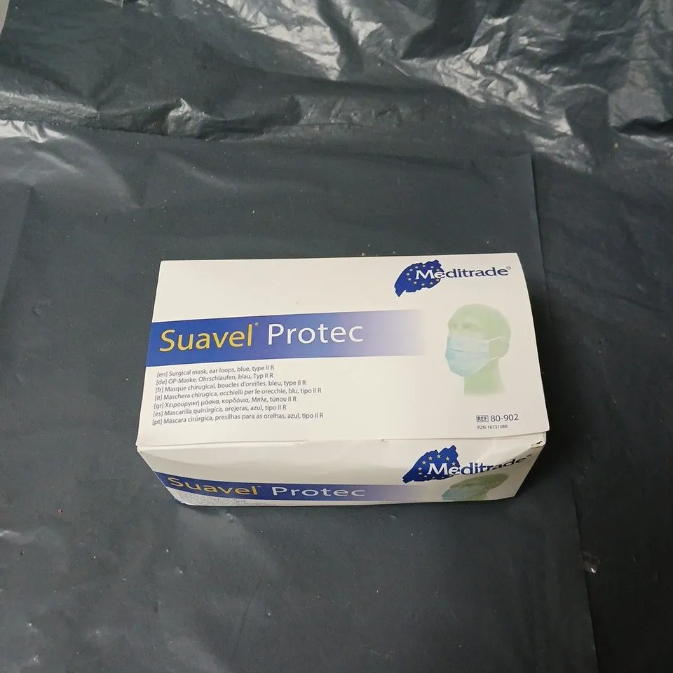 BOX OF APPROXIMATELY 15 ASSORTED HOUSEHOLD ITEMS INCLUDING LED PROJECTION LIGHT , SURGICAL MASKS AND GLITTER DRINKING CUP 