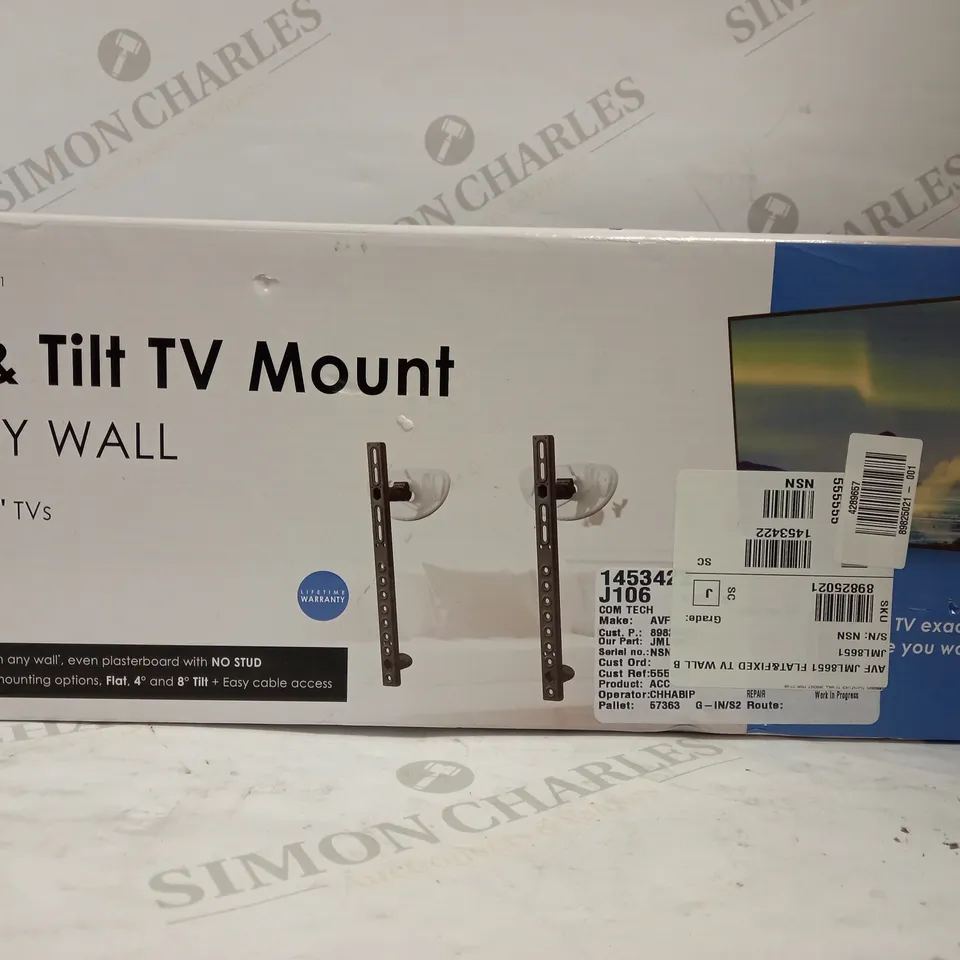 AVF FLAT & TILT TV MOUNT FOR TVS 37-80"