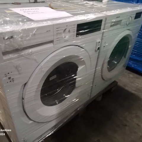 PALLET OF 4 BUILT IN WASHING MACHINES IN WHITE -VARIOUS BRANDS AND SPECIFICATIONS-