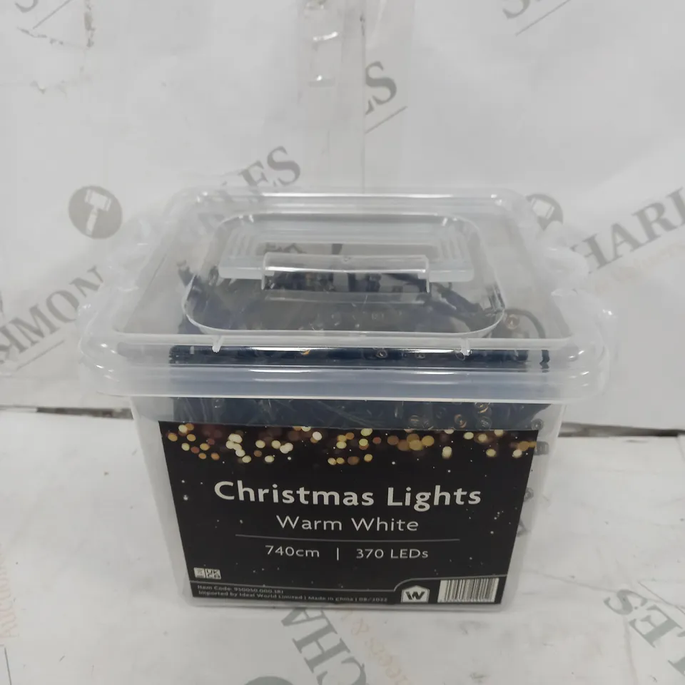 BOXED LED WARM WHITE CHRISTMAS LIGHTS - 740CM